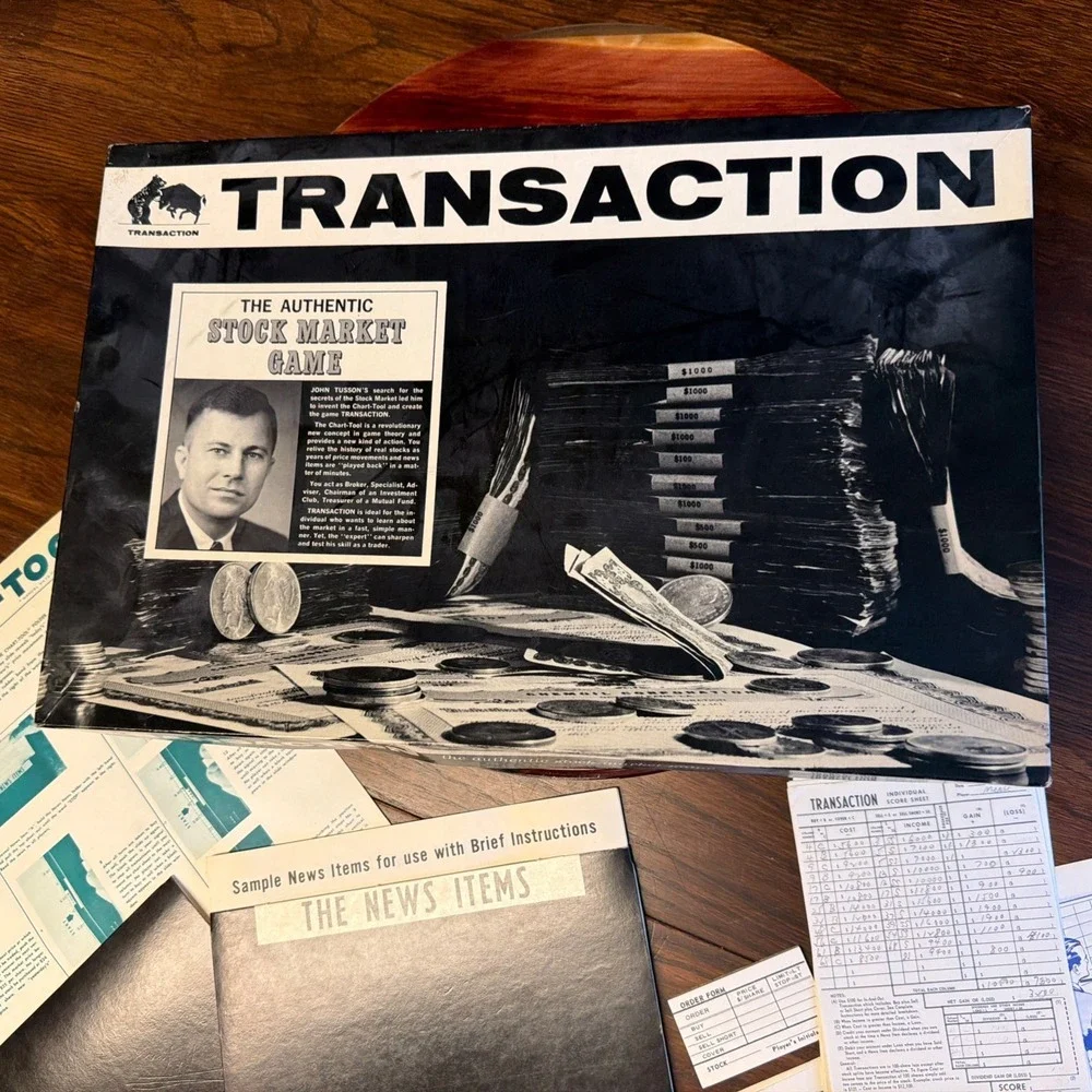 Stock Market Game~TRANSACTION John Tusson, 1962~ ORIGINAL